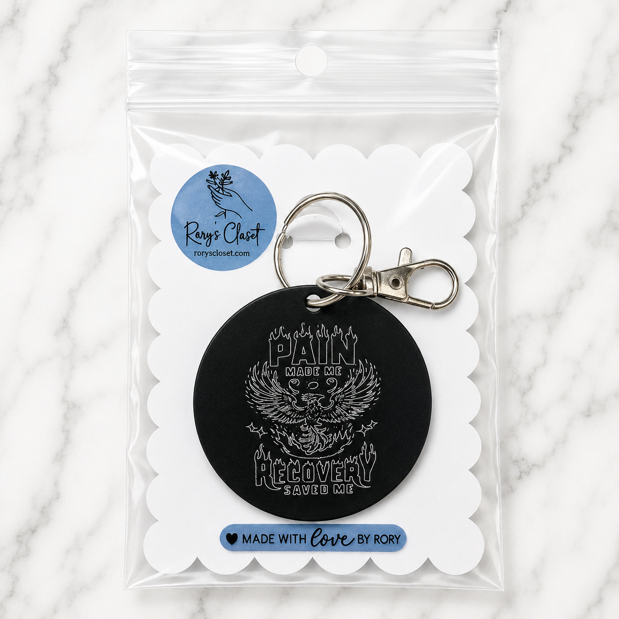mental health gift keychain handmade