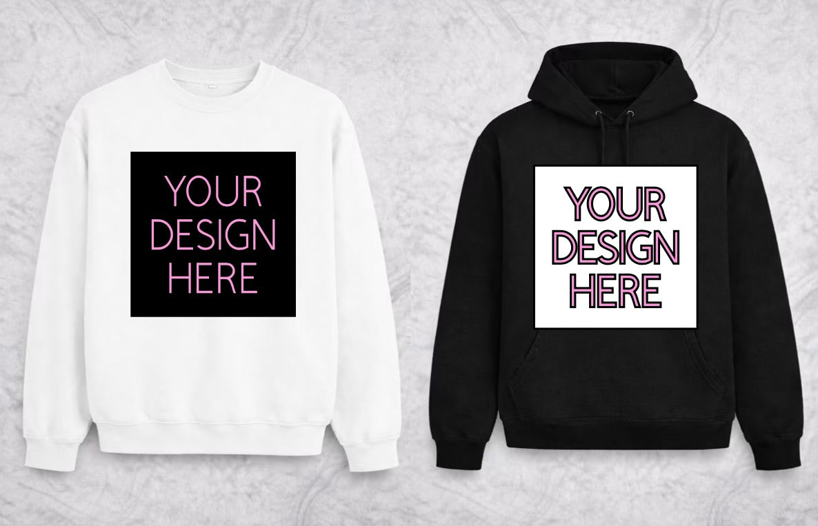 Create Your Own Custom Apparel – Front Design Only