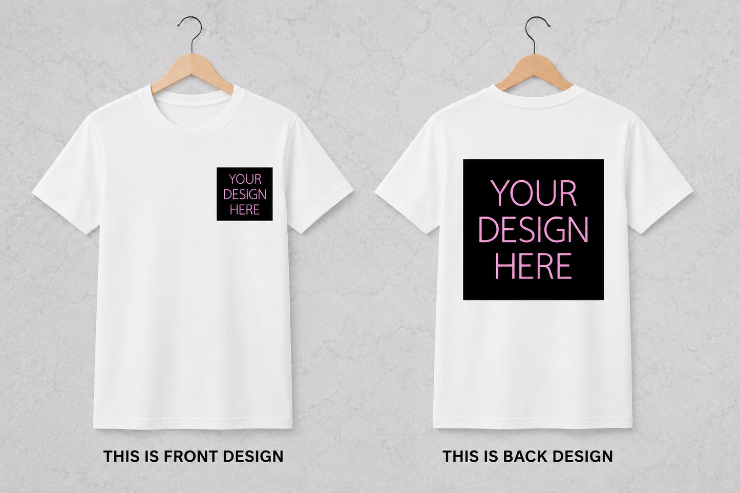 Create Your Own Custom Apparel – Front Pocket & Back Design
