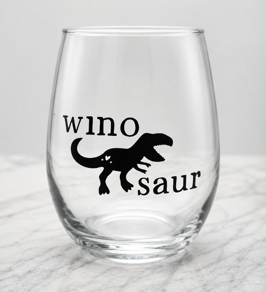 Wino-saur | 21oz Stemless Wine Glass