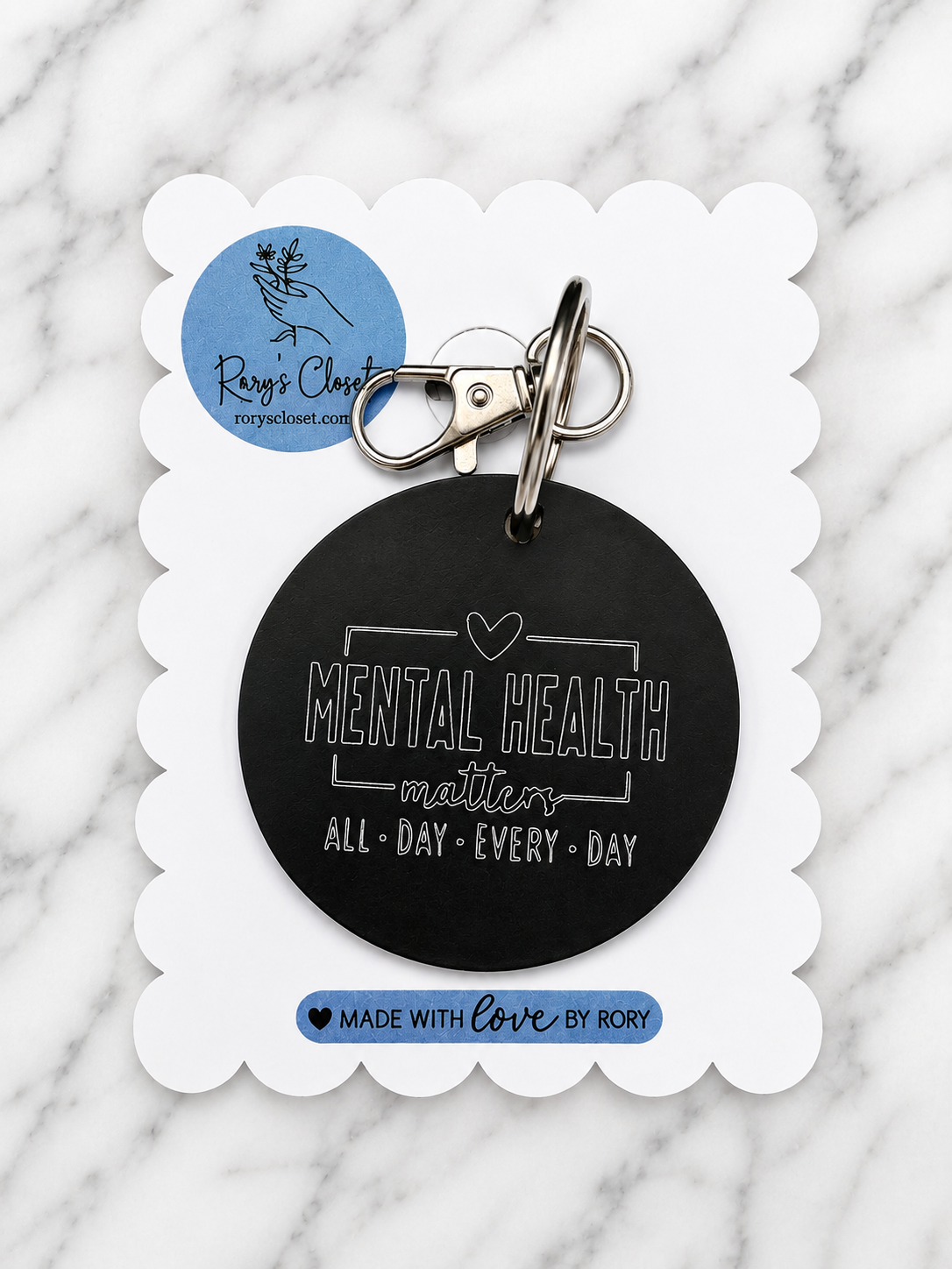 Mental Health Matters | Engraved Mental Health Keychain | Encouragement Gift