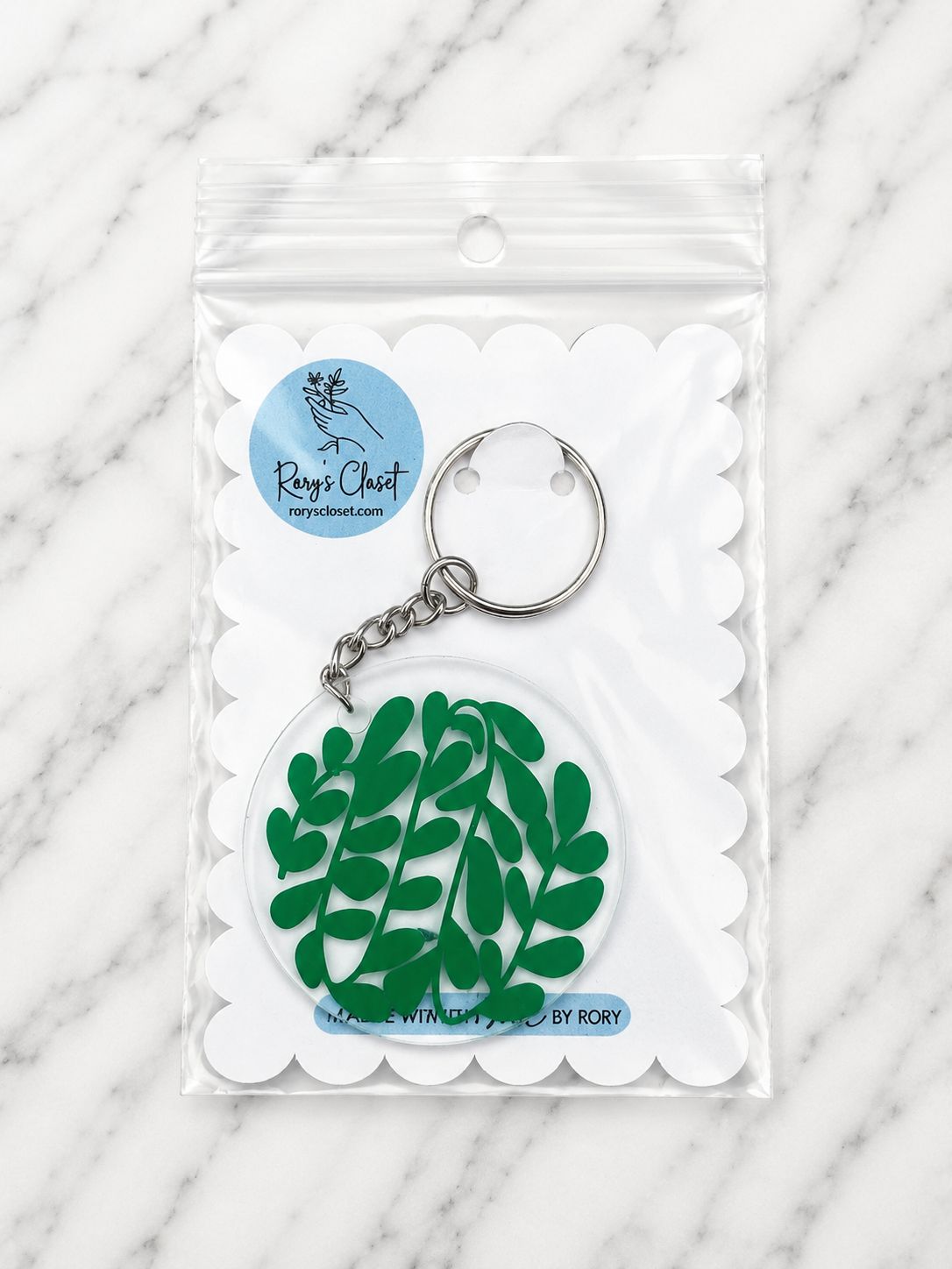 Green Botanical 1-3 | Acrylic Vinyl Keychain
