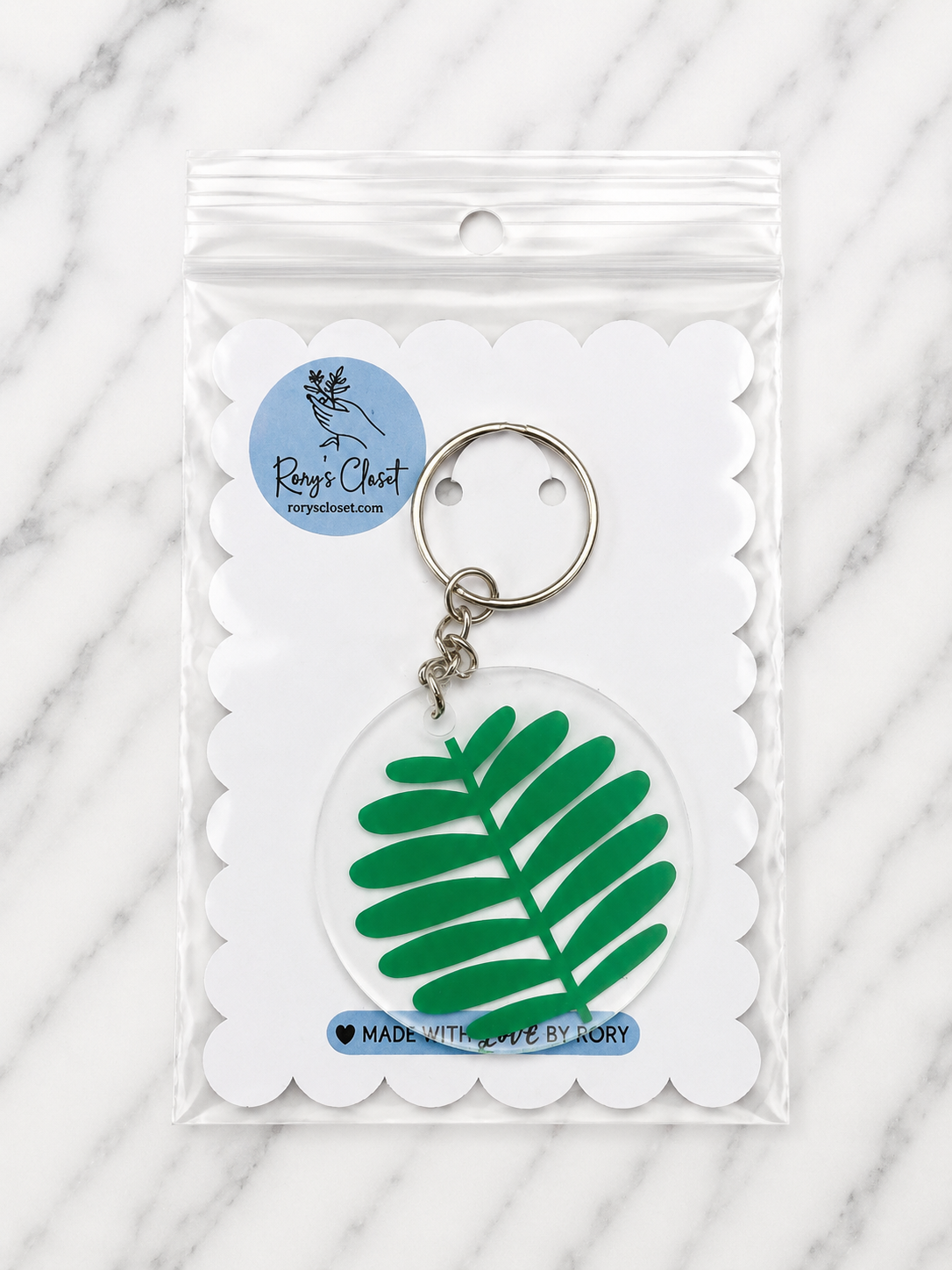 Green Botanical 1-3 | Acrylic Vinyl Keychain