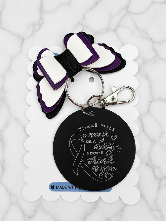 There Will Never Be a Day I Don’t Think of You | Memorial Keychain