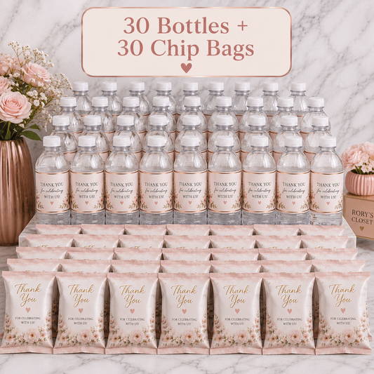 Luxe Party Set (30 Bottles + 30 Chip Bags)