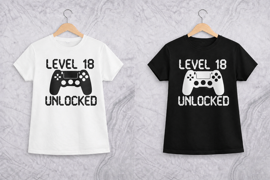 Level 18 Unlocked | Graphic Apparel